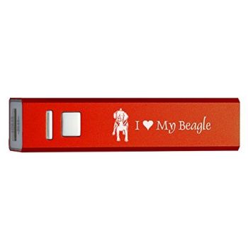 Quick Charge Portable Power Bank 2600 mAh  - I Love My Beagle