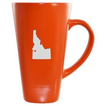 16 oz Square Ceramic Coffee Mug - I Heart Idaho - I Heart Idaho