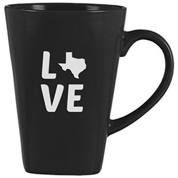 14 oz Square Ceramic Coffee Mug - Texas Love - Texas Love