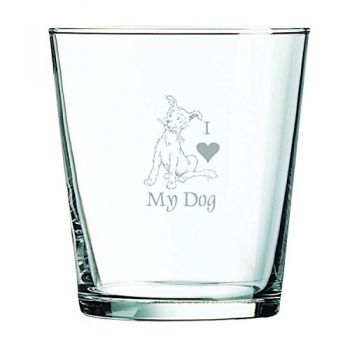 13 oz Cocktail Glass  - I Love My Dog