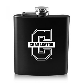 6 oz Stainless Steel Hip Flask - College of Charleston