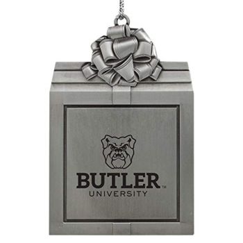 Pewter Gift Box Ornament - Butler Bulldogs