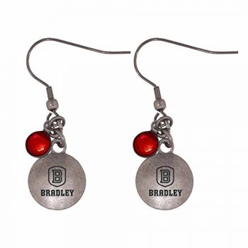 NCAA Charm Earrings - Bradley Braves