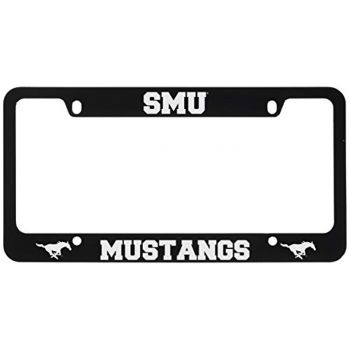 Stainless Steel License Plate Frame - SMU Mustangs
