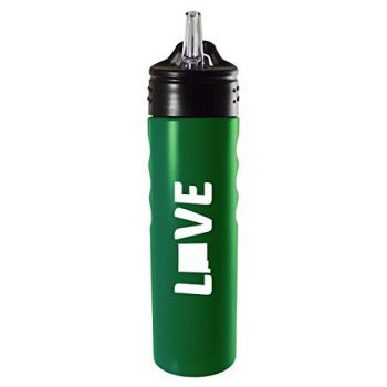 24 oz Stainless Steel Sports Water Bottle - New Mexico Love - New Mexico Love