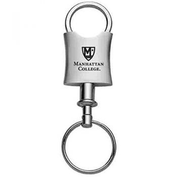 Tapered Detachable Valet Keychain Fob - Manhattan College Jaspers