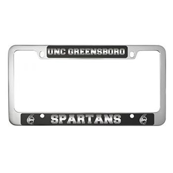 Stainless Steel License Plate Frame - UNC Greensboro Spartans