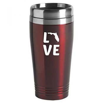 16 oz Stainless Steel Insulated Tumbler - Florida Love - Florida Love