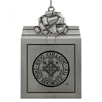 Pewter Gift Box Ornament - Iona Gaels