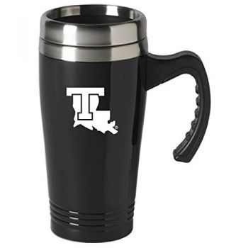 16 oz Stainless Steel Coffee Mug with handle - LA Tech Bulldogs