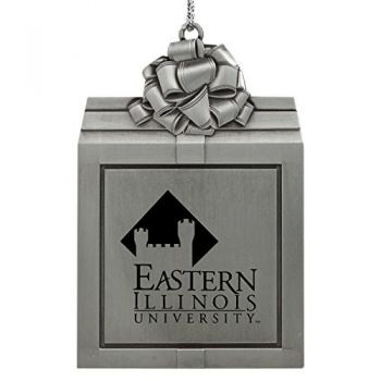 Pewter Gift Box Ornament - Eastern Illinois Panthers
