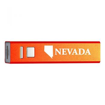 Quick Charge Portable Power Bank 2600 mAh - Nevada State Outline - Nevada State Outline