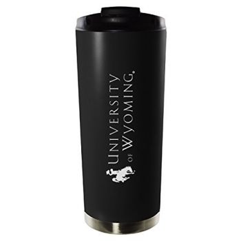 16 oz Vacuum Insulated Tumbler with Lid - Wyoming Cowboys
