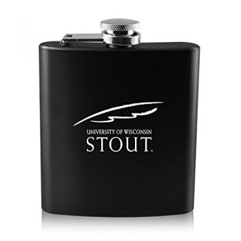 6 oz Stainless Steel Hip Flask - Wisconsin-Stout