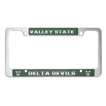 License Plate Frame with Color Inlays - Mississippi Valley State Bulldogs