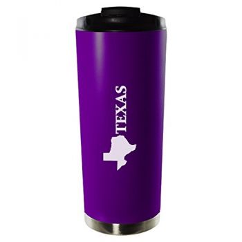 16 oz Vacuum Insulated Tumbler with Lid - Texas State Outline - Texas State Outline
