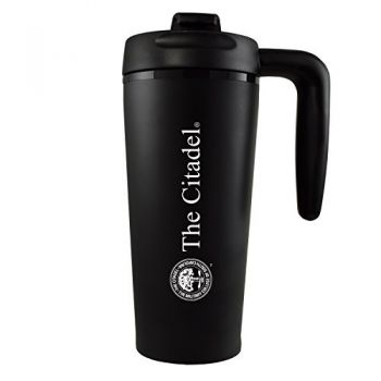 16 oz Insulated Tumbler with Handle - Citadel Bulldogs