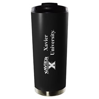16 oz Vacuum Insulated Tumbler with Lid - Xavier Musketeers