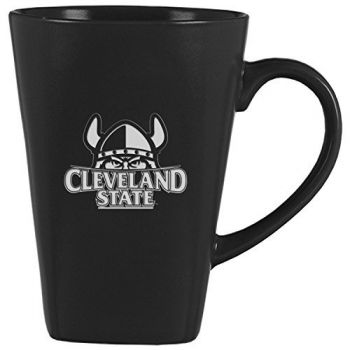 14 oz Square Ceramic Coffee Mug - Cleveland State Vikings