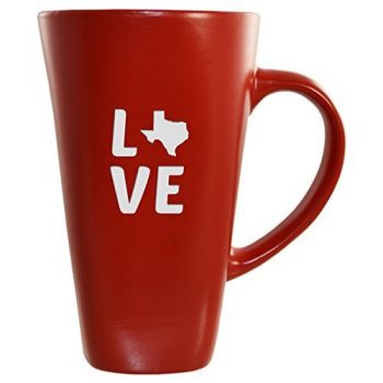 16 oz Square Ceramic Coffee Mug - Texas Love - Texas Love