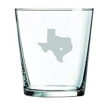 13 oz Cocktail Glass - I Heart Texas - I Heart Texas