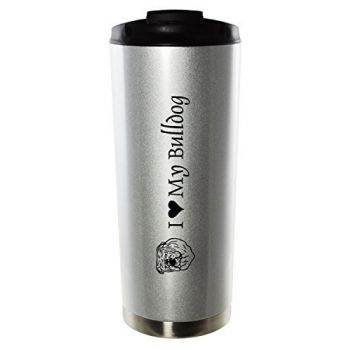 16 oz Vacuum Insulated Tumbler with Lid  - I Love My Bull Dog
