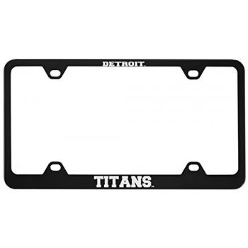 Stainless Steel License Plate Frame - Detroit Mercy Titans