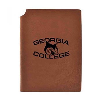 Leather Hardcover Notebook Journal - Georgia College Bobcats