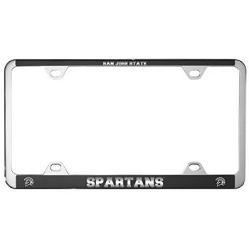 Stainless Steel License Plate Frame - San Jose State Spartans