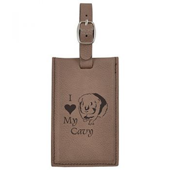 Travel Baggage Tag with Privacy Cover  - I Love My Cavy