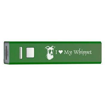 Quick Charge Portable Power Bank 2600 mAh  - I Love My Whippet