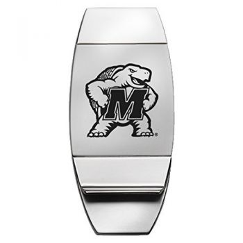 Stainless Steel Money Clip - Maryland Terrapins