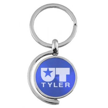 Spinner Round Keychain - UT Tyler Patriots