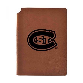 Leather Hardcover Notebook Journal - St. Cloud State Huskies