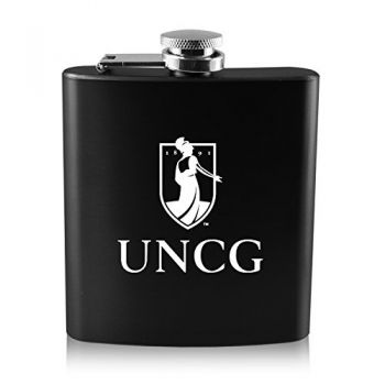 6 oz Stainless Steel Hip Flask - UNC Greensboro Spartans