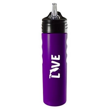 24 oz Stainless Steel Sports Water Bottle - Florida Love - Florida Love