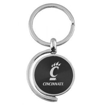 Spinner Round Keychain - Cincinnati Bearcats