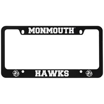 Stainless Steel License Plate Frame - Monmouth Hawks