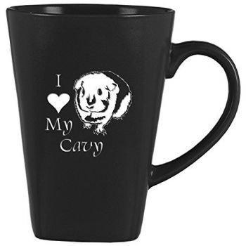 14 oz Square Ceramic Coffee Mug  - I Love My Cavy
