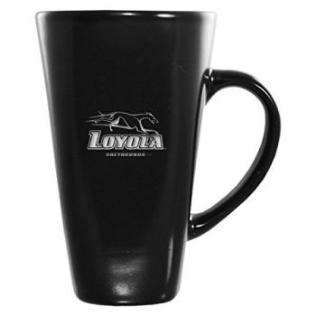 16 oz Square Ceramic Coffee Mug - Loyola Maryland Greyhounds