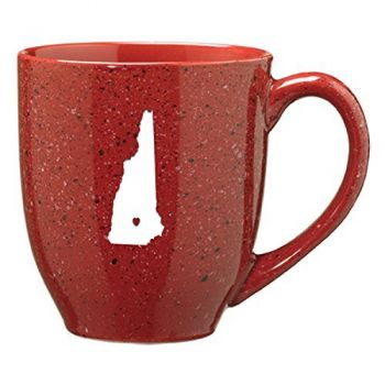 16 oz Ceramic Coffee Mug with Handle - I Heart New Hampshire - I Heart New Hampshire