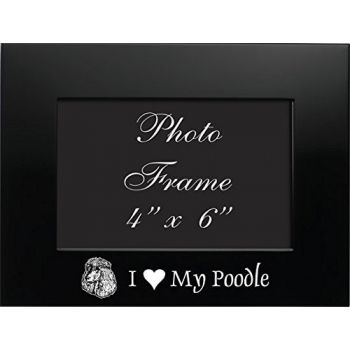 4 x 6  Metal Picture Frame  - I Love My Poodle