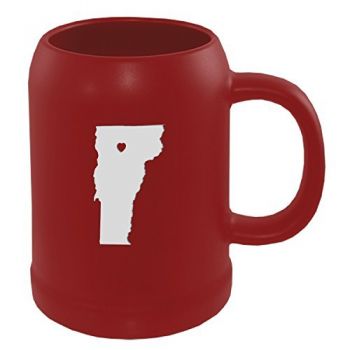 22 oz Ceramic Stein Coffee Mug - I Heart Vermont - I Heart Vermont