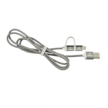 2 in 1 Charging Cord, Micro USB and MFI Certified Lightning Cable  - SUNY Buffalo Bulls