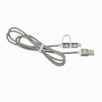 2 in 1 Charging Cord, Micro USB and MFI Certified Lightning Cable  - Murray State Racers