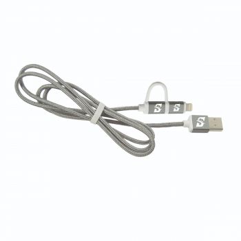 2 in 1 Charging Cord, Micro USB and MFI Certified Lightning Cable  - Stetson Hatters