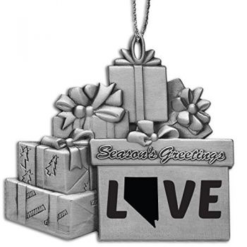 Pewter Gift Display Christmas Tree Ornament - Nevada Love - Nevada Love