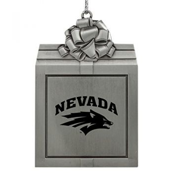 Pewter Gift Box Ornament - Nevada Wolf Pack