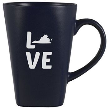 14 oz Square Ceramic Coffee Mug - Virginia Love - Virginia Love