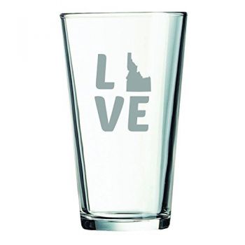 16 oz Pint Glass  - Idaho Love - Idaho Love